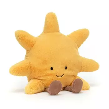 Jellycat Amuseables Солнце Плюшевая игрушка 12 дюймов Плюшевая игрушка Солнце Веселая идея для подарка Игрушка, Средний, - -