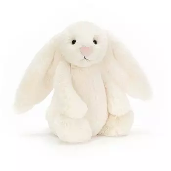 Jellycat Bashful Bunny M плюшевый кролик сидя высота 20 см кремовый