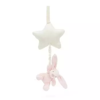 jellycat jellycat pashful pink кролик звезда музыкальный pull кролик кровать веселый