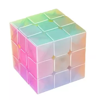 JellyCube Magic Cube Милый стильный 2x2 3x3 Jelly Cube Magic Cube 3D Puzzle Smooth Rotation Magic Cube (Желе 3x3)