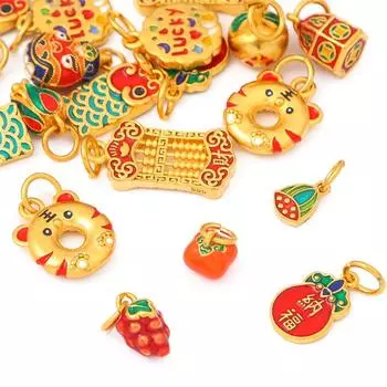 Эмаль Цветной Песок Золото Медь Позолоченный Подвеска Для DIY Ожерелье Браслет Серьги Изготовление Ювелирных Изделий Ремесленные Аксессуары 7x8mm золотой