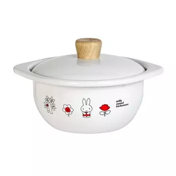 Эмаль Emile Miffy Стойкая к кислотам и непереносимая Совместима со всеми нагревателями IH Dick Bruna GoodPlus+ (Кокотница 15см) щелочи, запахи, источники,