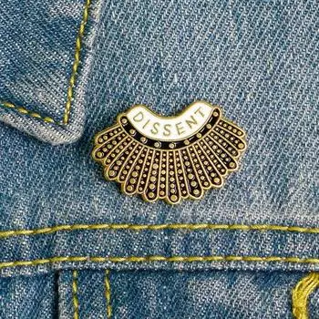 Эмаль Несогласие Письмо Дизайн Феминизм Рубашка Брошь Булавка Сумка Декор Аксессуары