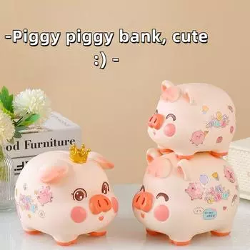 Эмаль Piggy Savings Can Большая емкость 2023 Новые детские Anti Drop Savings Can Подарки на день рождения Мальчики Девочки Можно Доступ