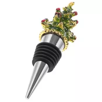 Эмаль Рождественская серия бутылочных пробок Фестивальный инструмент для пробок Декоративные праздничные цинковый сплав Отцовские стаканы