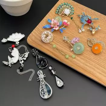 Эмалевая брошь-пион в стиле ретро для женщин, высококачественное женское платье-ципао, изысканные аксессуары, темпераментная элегантная булавка