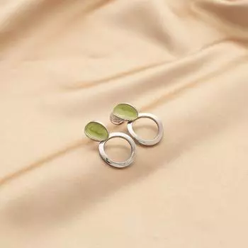 Эмалевая капля глазури геометрический полый круг кулон женский простой свежий модный противомоскитная спираль без пирсинга ушей клипса для уха