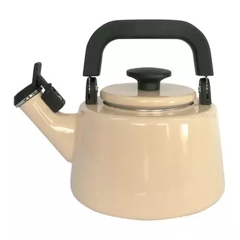 Эмалевой чайник Fuji со свистком, совместимый с серией Cotton Series Vintage Cream 2,1 л