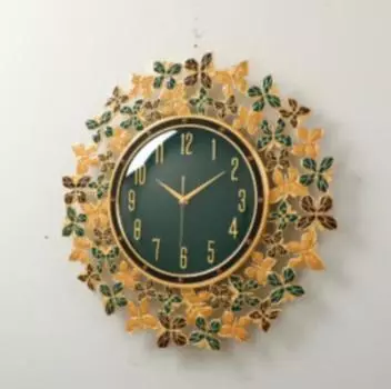 Эмалевые настенные часы с бабочками, украшение для дома, мода, европейский свет, роскошь, креативное искусство, настенное украшение, украшение для гостиной