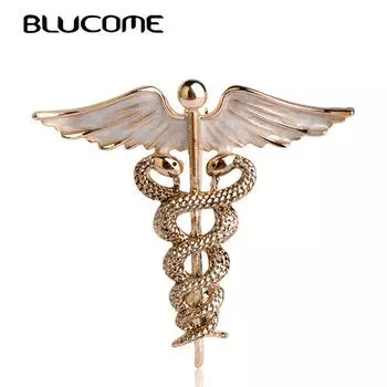 Эмалированная брошь Blucome, заколки в форме крыла и змей, броши в форме для женщин и девочек, костюм, зажимы для шарфа, аксессуары для праздничной одежды золотой