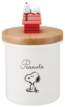 Эмалированная канистра Skater с деревянной крышкой Mascot 750 мл Контейнер для хранения Snoopy ENC8D-A