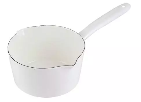 Эмалированная кастрюля для молока Pearl Metal Petit Cook 15 см, белая HB-2082 белый