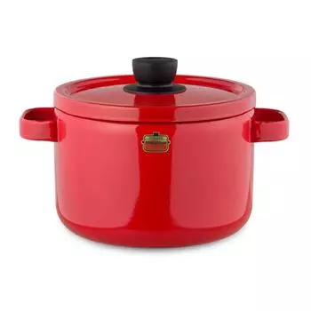 Эмалированная кастрюля Fuji 22 см, цвет Solid R, глубокий/красный SD-22DW красный