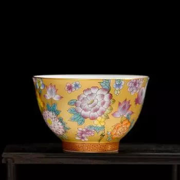 Эмалированная керамическая чайная чашка Мастер-чашка Одна чашка Большая чайная чашка Чайная чашка Керамический чайный сервиз кунг-фу Чайная чашка Style 2(100ml)