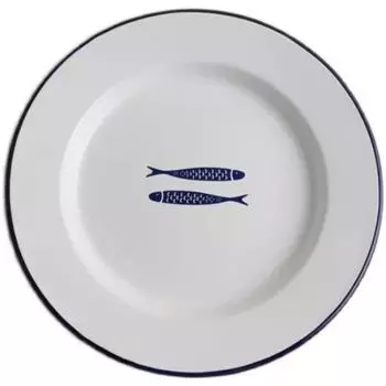 Эмалированная китайская серия блоков Эмалированная утолщенная эмалевая тарелка для фруктов Тарелка для печеного риса с репой Обеденная тарелка Тарелка Блюдо