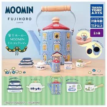 Эмалированная мини-коллекция Fuji Moomin Mini Collection x все 5 типов, полная комп, игрушка-капсула Gacha Gacha