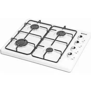 Эмалированная моноблочная варочная панель, газовая плита, белая