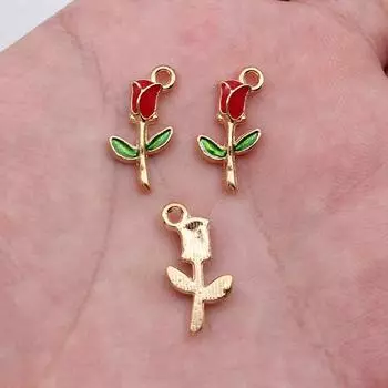 Эмалированные подвески с цветами, аксессуары своими руками, новые подвески для изготовления ювелирных изделий