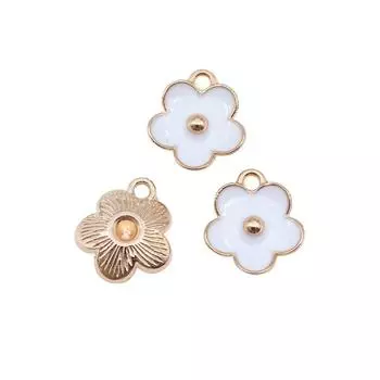 Эмалированные подвески с цветами для изготовления ювелирных изделий, кулон, аксессуары для поделок своими руками