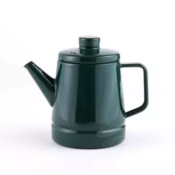 Эмалированный чайник для кофе Fuji Enamel 1.6L Green IH Compatible SD-16CP2.CG Solid Enamel Pot Open Fire