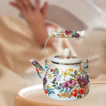 Эмалированный чайник для воды, большой емкости, многофункциональный, универсальный, для газовых плит, кофейник