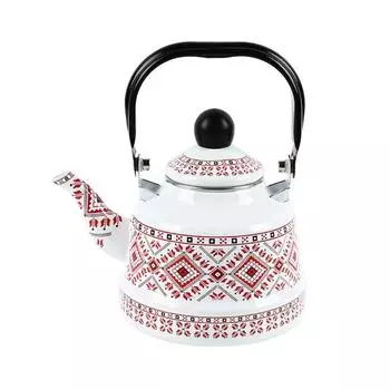 Эмалированный чайник в европейском стиле, чайник ручной работы, изысканный чайник для воды, ресторан 1.1L-Style 1