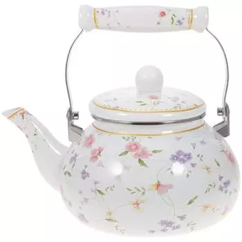 Эмалированный чайник, винтажный ретро-кипятильник для воды, походный кувшин, плита, кухня, ресторан, офис, чайник, кофе, чайный домик, чайник