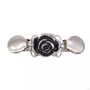 Эмалированный цветок кардиган свитер клип застежка брошь булавка пуговица