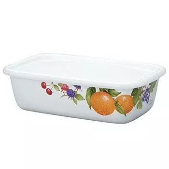 Эмалированный контейнер для хранения Fuji Enamel Square Fruitus Collection 2 1.0L FTCS-B2
