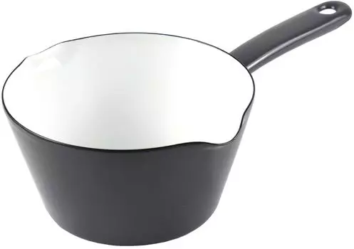 Эмалированный ковш Fuji 14см Холодный серый AMZ-14M.CG