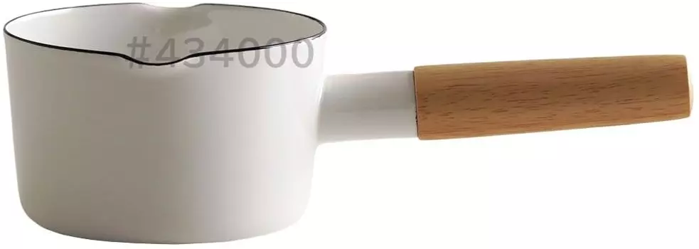 Эмалированный ковш Fuji Pure White 12 см PU-12M.W белый