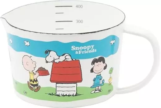 Эмалированный мерный стакан Snoopy S 450 мл SNJ-904 белый