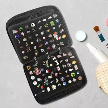 Эмалированный витринный шкаф для штифтов с ручкой-молнией, большой емкости, портативный, эмалированный