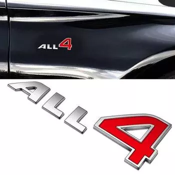 Эмблема автомобиля all4, наклейки на крыло, наклейка с эмблемой для r60 r61 f60 Cooper s Countryman Paceman all4, багажник, металлические наклейки на кузов автомобиля красный