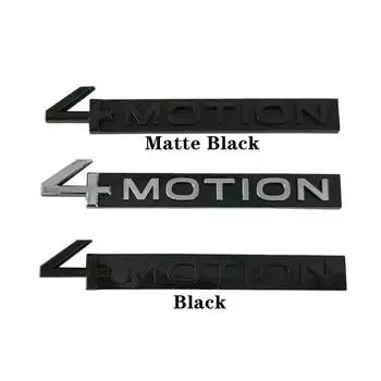 Эмблема багажника автомобиля, наклейка на значок 4MOTION, задняя наклейка для Tiguan Touareg EOS CC Passar Golf Jetta 4MOTION, наклейка на боковое крыло чёрный
