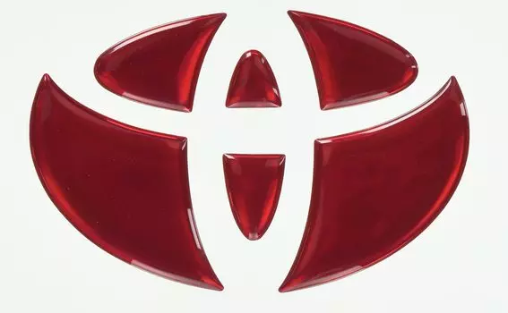 Эмблема HASEPRO Crystal Toyota Alphard Vellfire 20 серии (Задний) / (Кристально-красный) Toyota 3 CRET-3RD