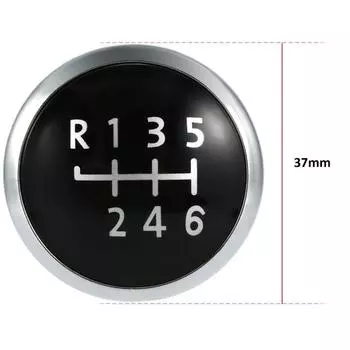 Эмблема на 6-ступенчатую ручку переключения передач, сменная накладка на ручку для VW T5 Transporter 2003-2010, эмблема на 6-ступенчатую ручку переключения передач, простая установка чёрный
