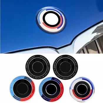 Эмблема на капот автомобиля, наклейка на руль к 50-летию, логотип F01 F10 F20 F30 E30 E36 E39 E87 E60 E46 E90 X1, аксессуары A Style 45mm