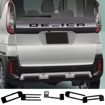 Эмблема на заднюю дверь HUDIY Delica Mini Эмблема DELICA MINI 2023 Логотип на капоте Украшение логотипа автомобиля Передняя решетка Верхняя наклейка Украшение двигателя Разработано