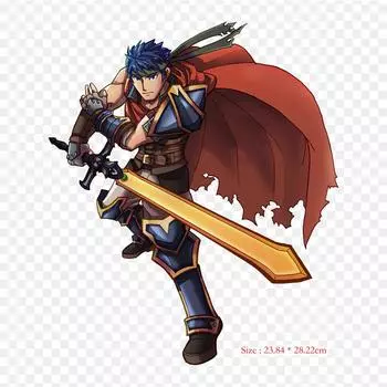 Эмблема Огня Айк Эмблема Огня Сияющий Рассвет Эмблема Огня Утюг на Теплопередаче Печать Виниловые Заплатки Наклейка для Одежды Аппликации «сделай сам» Моющиеся Заплатки