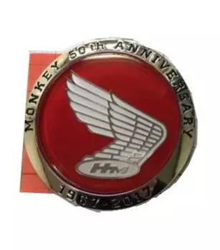 Эмблема танка Monkey 50th Anniversary, реплика, 1 шт., правая сторона, для персонализации и маркировки с повторной печатью [Оригинальная Honda]