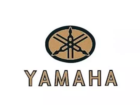 Эмблема танка Yamaha Old Racer 1 комплект (2 куска) Q5K-YSG-001-019 золотой