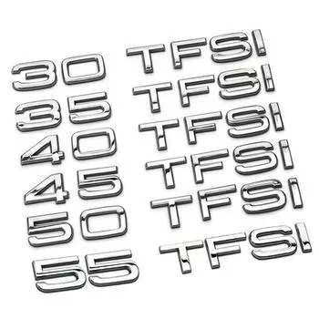 Эмблема заднего багажника автомобиля, украшение хвоста, наклейка со значком TFSI 50TFSI