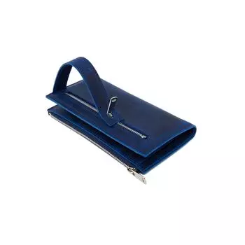 Йеменский кошелек из натуральной кожи Crayz Blue