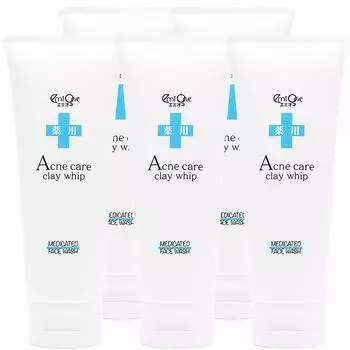 Эмионе Лечебная пенка для умывания для ухода за кожей с акне, Глина-взбитые сливки 100 г, Пенка для умывания для ухода за кожей с акне, Предотвращение акне, Грязевая пенка для умывания, 5 штук, Квазилекарственное средство, Наполнено грязью