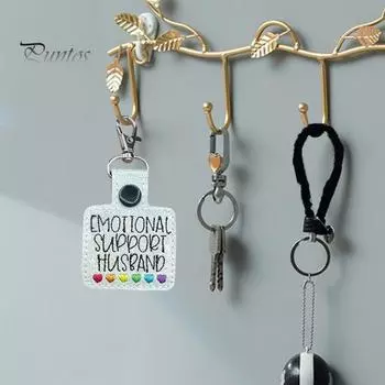 Эмоциональная поддержка коллега, подвесное украшение, вышитое радужное сердце, человек, муж, работа, жена, эмоциональная поддержка, брелок «сделай сам», подвеска на рюкзак, подарок A