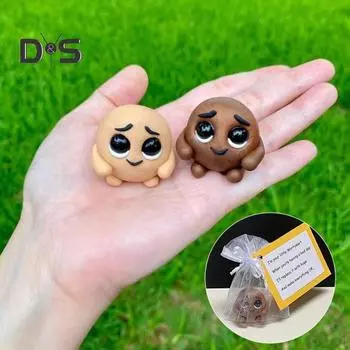 Эмоциональная поддержка Worrywart, ручная работа, поощрение Worrywart, статуэтка Worrywart, мультяшная кукла Worrywart с картой, вдохновляющий подарок для семьи и друзей B