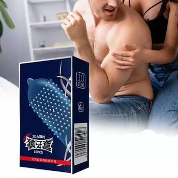 Эмульсионный презерватив, эластичный инструмент для здравоохранения, креативная секс-игрушка, эмульсионный презерватив для личного использования 10 pcs