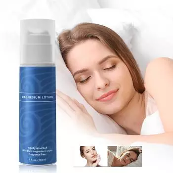 Эмульсия магния, увлажняющий лосьон для тела с магнием, средство для снятия стресса, лосьон для улучшения качества сна, 150 мл белый