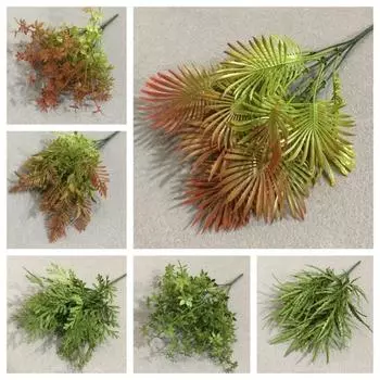 Эмулированное искусственное растение не выцветает, яркая, деликатно подстриженная трава B